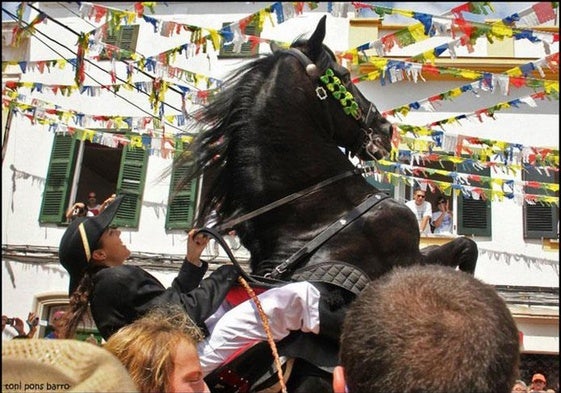una imagen de archivo de las fiestas de Sant Cristòfol de Es Migjorn Gran de Menorca
