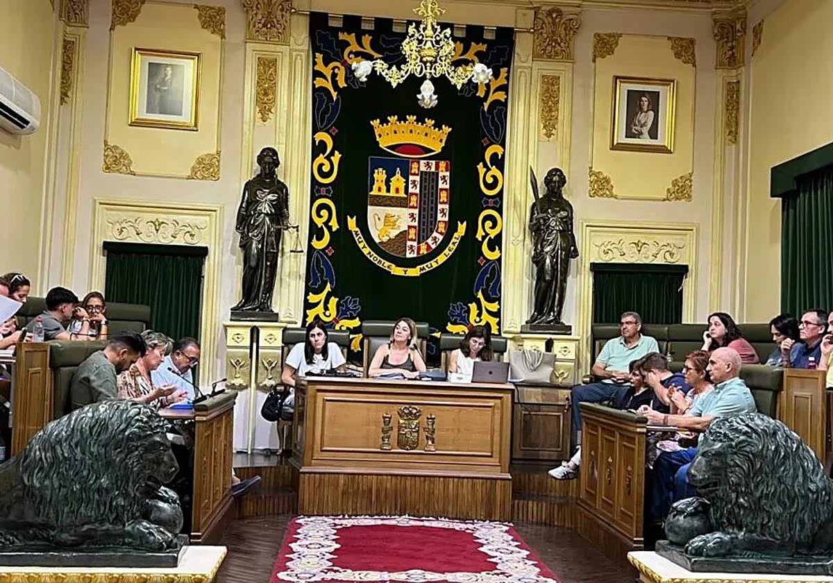 Sesión del último pleno municipal en Jumilla.