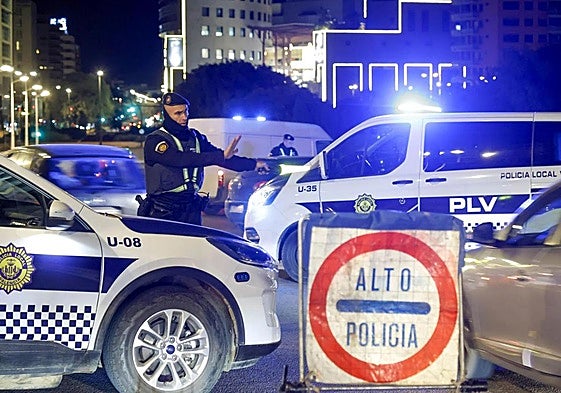 Policía Local en Valencia.