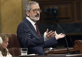 Carlos Martín interviene en el pleno del Congreso del pasado 22 de julio.