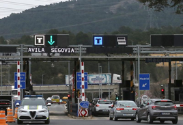 Peaje de San Rafel, en la provinicia de Segovia