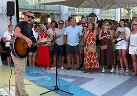 Jaume Anglada durante su concierto del pasado 1 de agosto de 2025, en Palma de Mallorca.