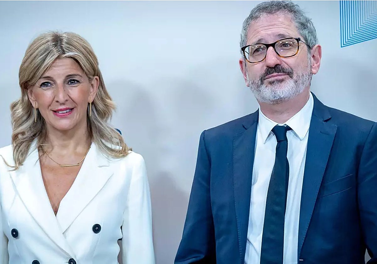 Yolanda Díaz y Carlos Martín