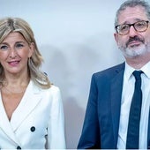 Yolanda Díaz y Carlos Martín
