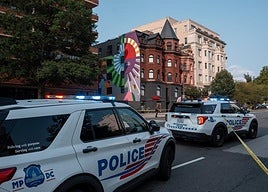 Patrullas policiales en Washington.
