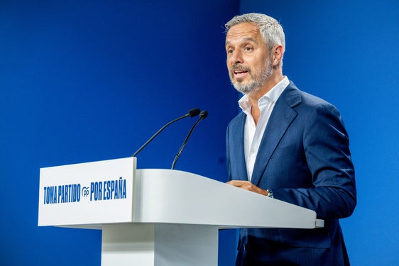 El vicesecretario de Hacienda, Vivienda e Infraestructuras del PP, Juan Bravo.