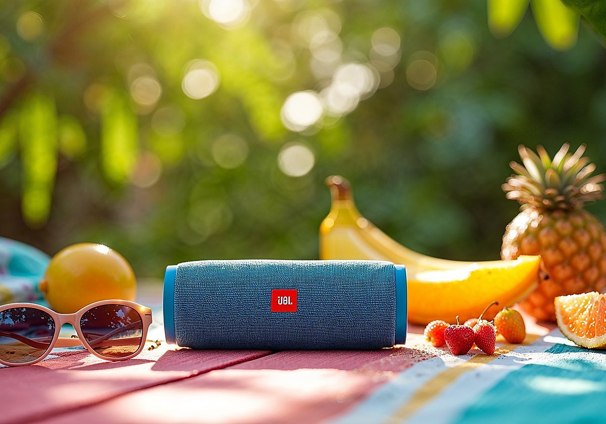 El altavoz portátil JBL Charge 5 lo tiene todo: batería potente, resistencia al agua y sonido de calidad