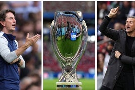 Thomas Frank y Luis Enrique, técnicos del Tottenham y el PSG, compiten por la Supercopa.