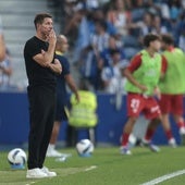 Simeone, durante un partido de pretemporada