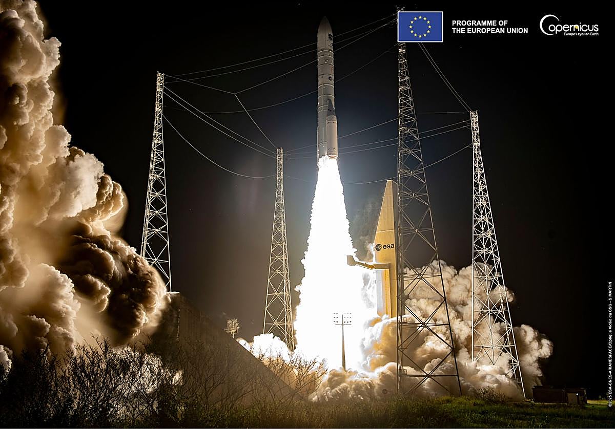 Momento del despegue del Ariane 6.