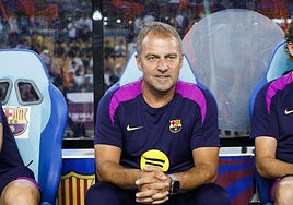 Hansi Flick, entrenador del Barcelona.