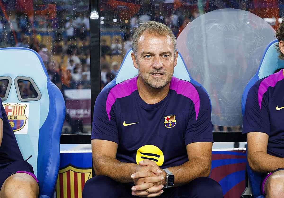 Hansi Flick, entrenador del Barcelona.