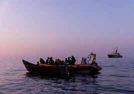 Imagen de Archivo de un rescate en Lampedusa.
