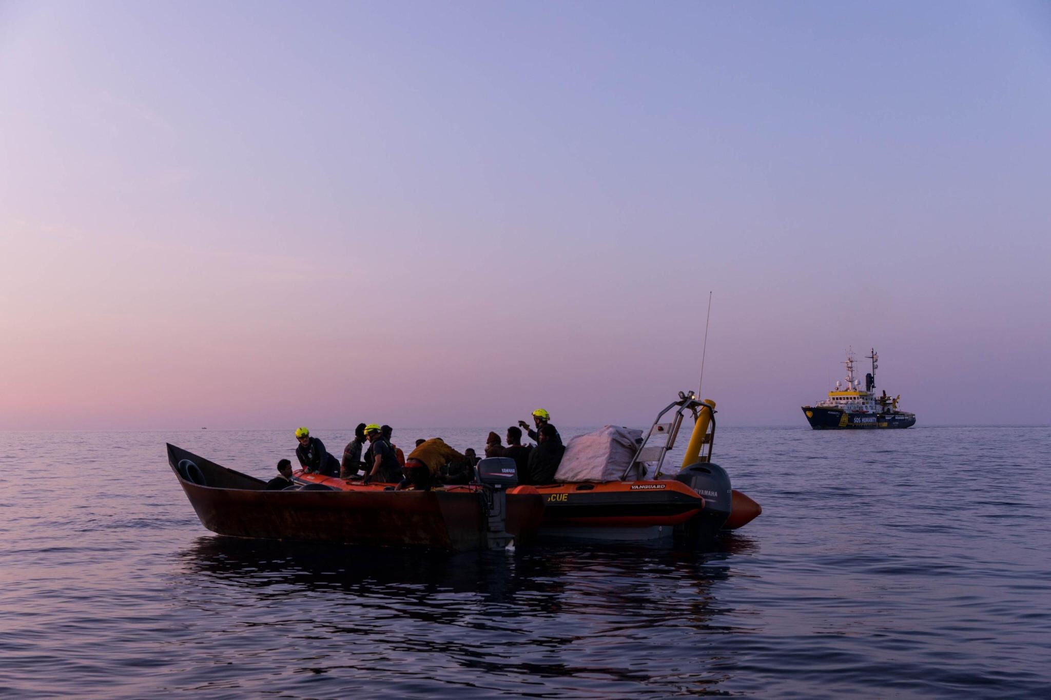 Imagen de Archivo de un rescate en Lampedusa.