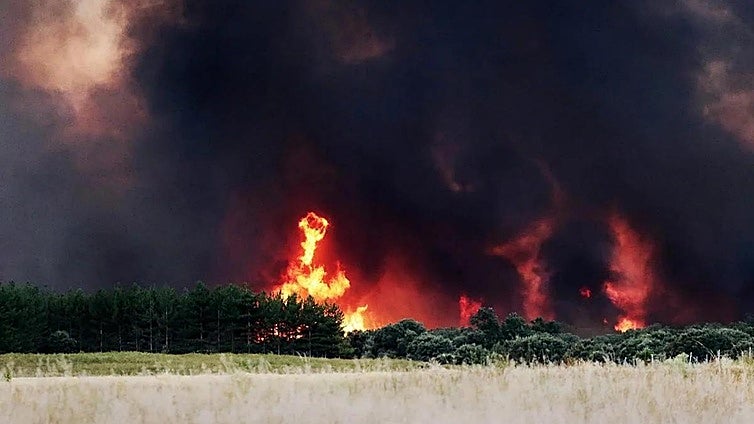 El incendio de León y Zamora, camino de convertirse en el peor de la historia de España