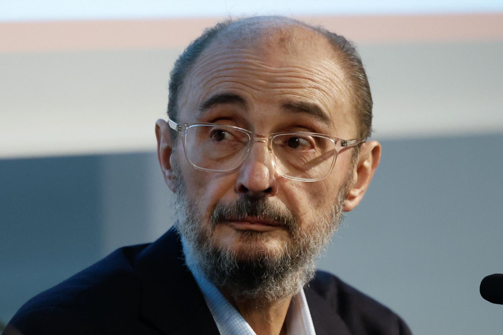 Javier Lambán, expresidenta de Aragón, en una imagen de archivo