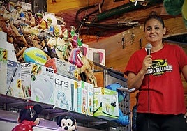 Lara Ortega, durante una feria de este verano.