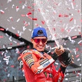 Marc Márquez celebra su victoria en Austria