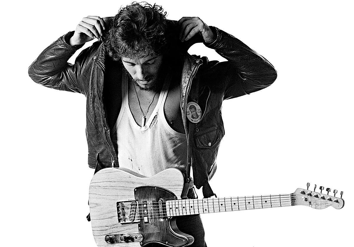 Bruce Springsteen, en una de las imágenes que tomó Eric Meola para la portada del álbum.