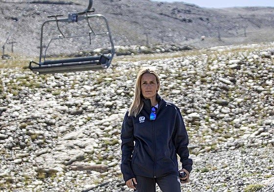 Virginia Fernández, en Sierra Nevada.