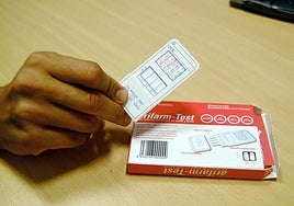 Test de detección de consumo de drogas.