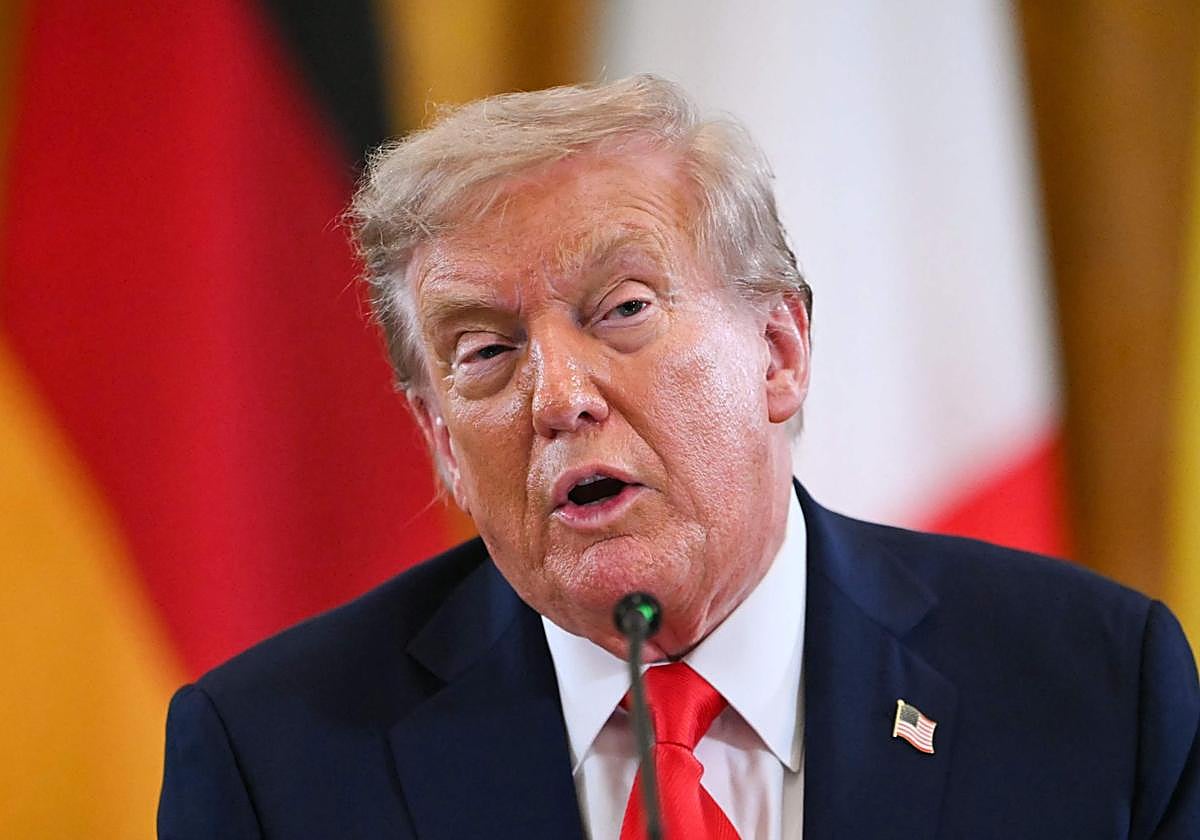 Donald Trump, presidente estadounidense.