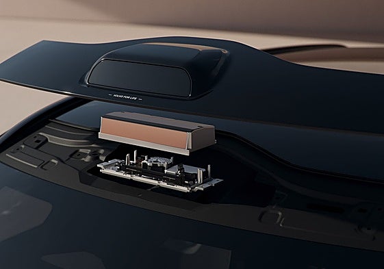 El sistema lidar de un Volvo EX90 permite al coche «ver» la carretera.