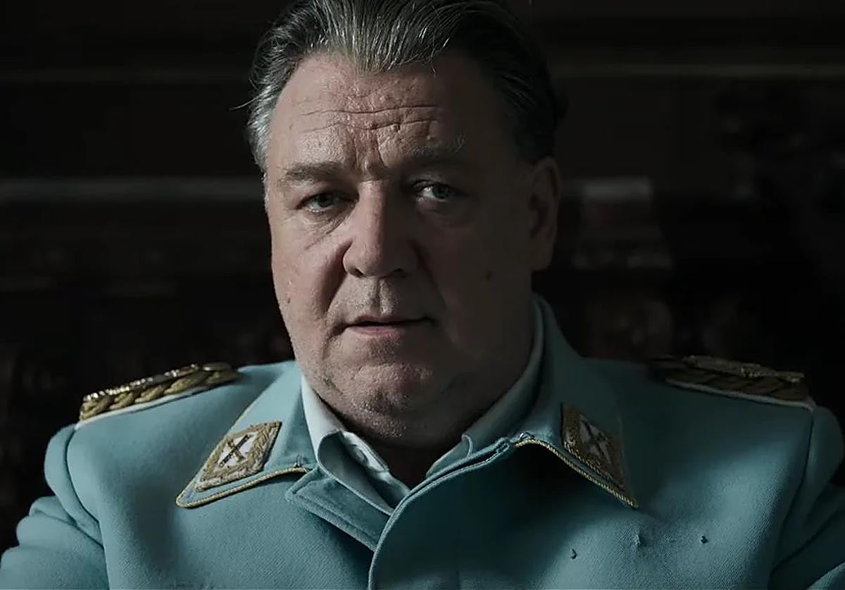 Rusell Crowe como Hermann Göring en 'Nuremberg'.