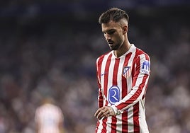 Álex Baena, en el partido contra el Espanyol.