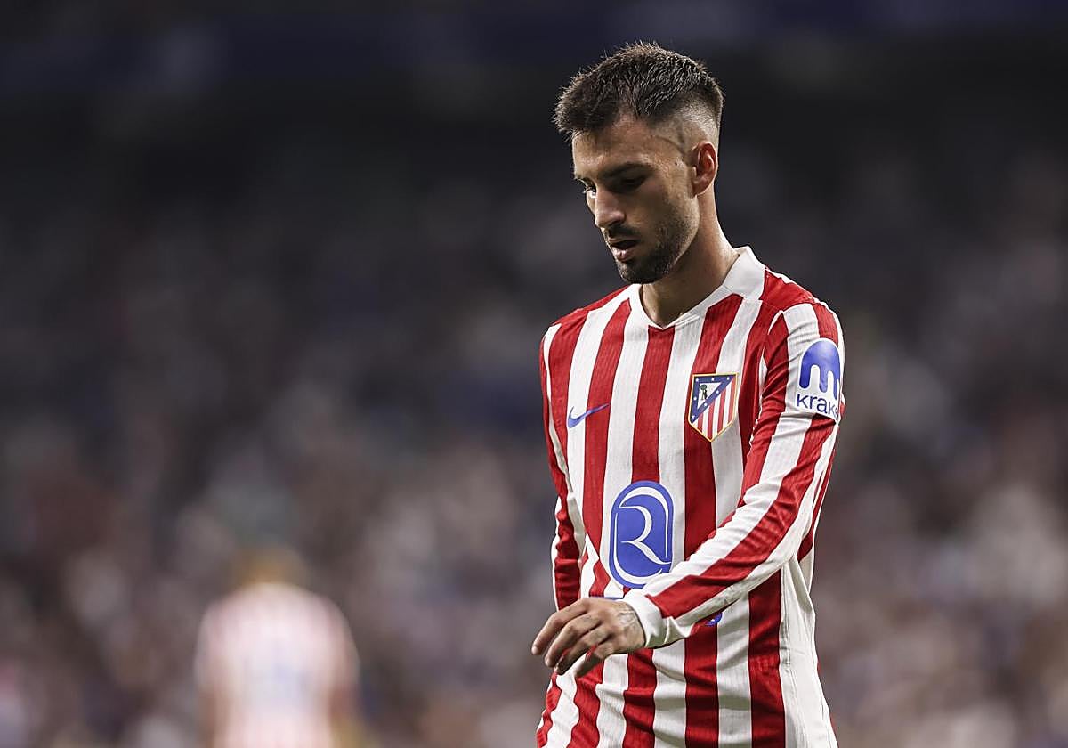 Álex Baena, en el partido contra el Espanyol.