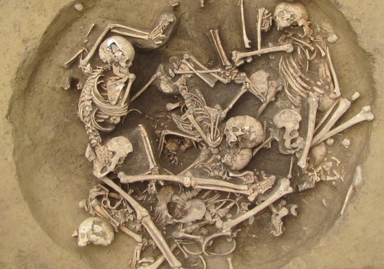 Los cadáveres de la fosa de Bergheim.