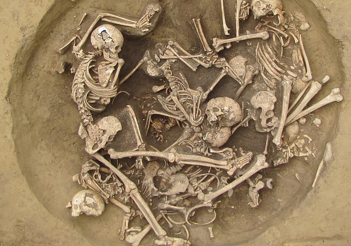 Los cadáveres de la fosa de Bergheim.