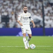 Dani Carvajal, durante el Real Madrid-Osasuna disputado el martes.