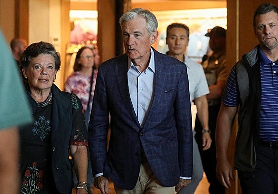 Jerome Powell asiste al simposio económico de Jackson Hole.