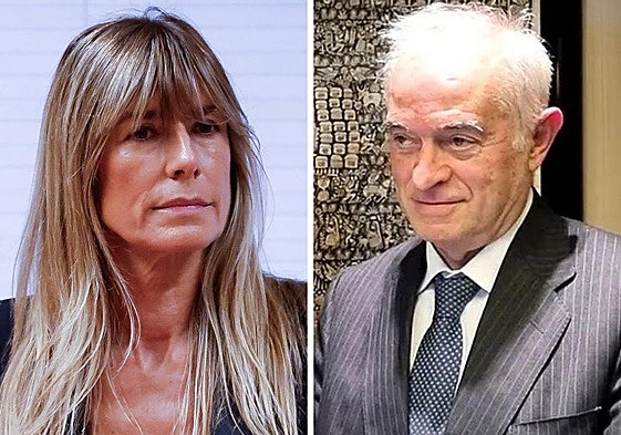 Begoña Gómez, esposa del presidente del Gobierno, y el juez de Madrid Juan Carlos Peinado.