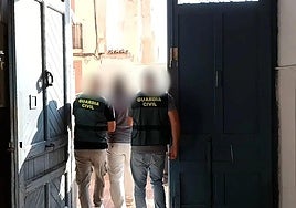 Momento de la detención.