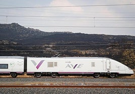 Un tren de la línea AVE Madrid-Galicia.