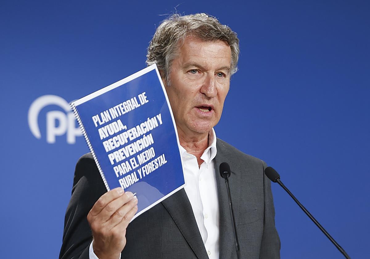 Alberto Núñez Feijóo comparece este lunes tras la reunión del comité de dirección del PP.