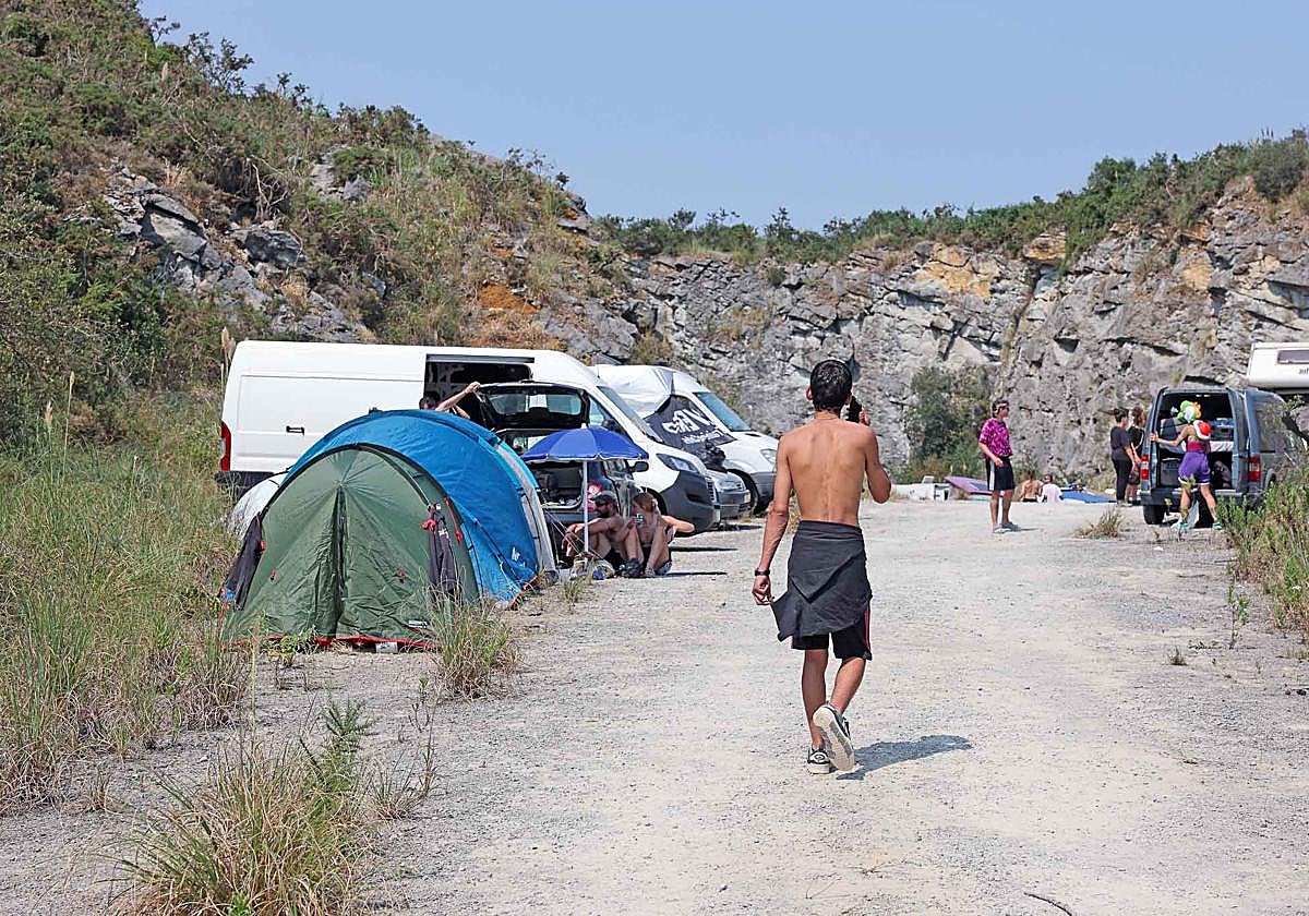 Imagen de una de las zonas de la rave.