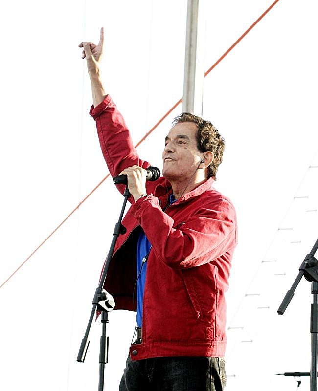 Manuel de la Calva, sobre el escenario.