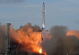 La Starship ha despegado a las 00.30 horas de esta pasada madrugada.