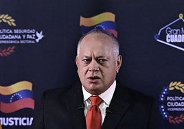 Diosdado Cabello, ministro del Interior de Venezuela.