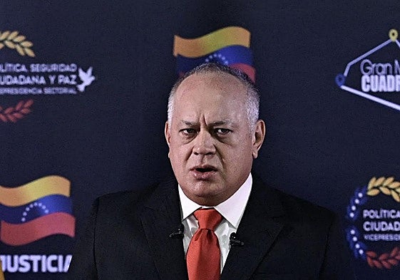Diosdado Cabello, ministro del Interior de Venezuela.