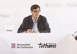 El presidente de la Generalitat Salvador Illa presenta las líneas estratégicas de los próximos meses.