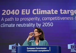 La vicepresidenta primera de la Comisión Europea, Teresa Ribera.