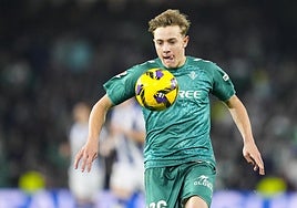 Jesús Rodríguez, en un partido de la pasada campaña con el Betis.