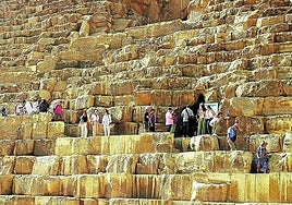 Las estrellas. Las pirámides se han convertido en un gran reclamo para los influencers.