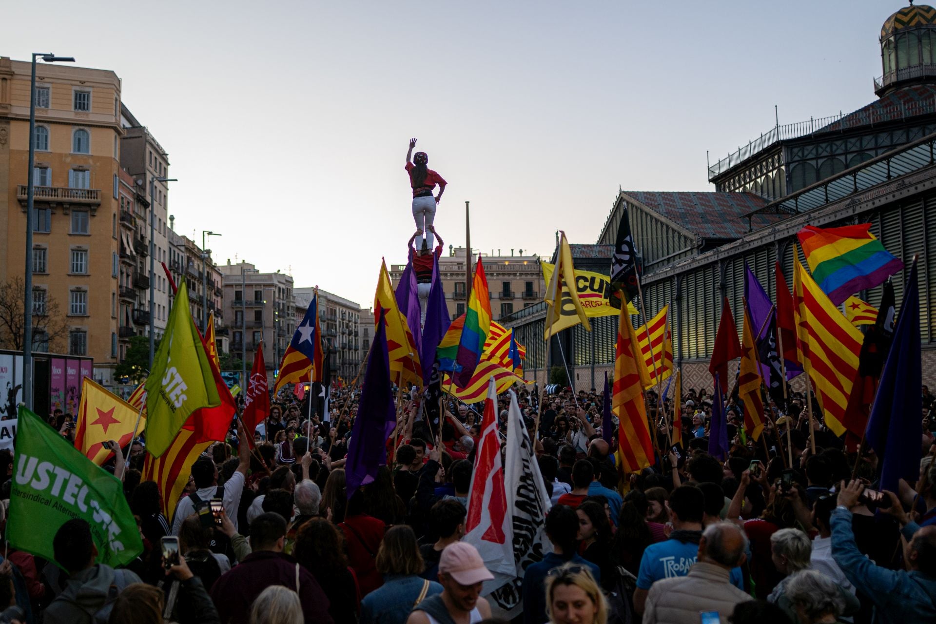 Manifestación por la situación del catalán el pasado 23 de abril.