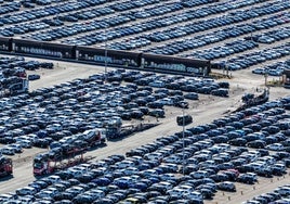 La campa de las fábricas de Volkswagen en Wolfsburg.