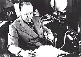 El escritor estadounidense Edgar Rice Burroughs.